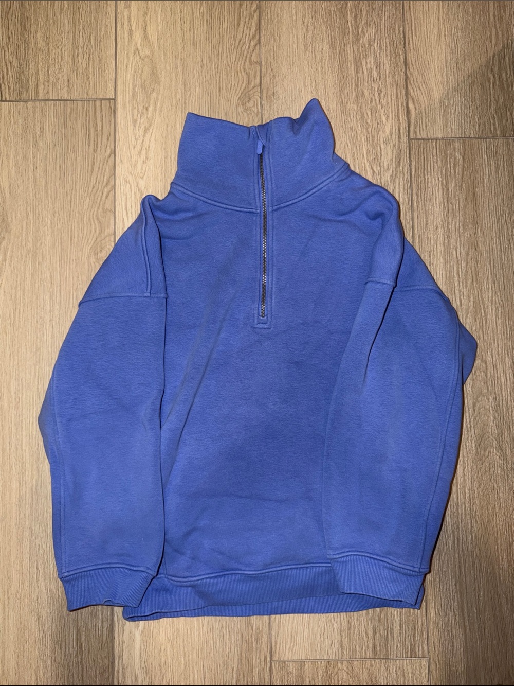 lululemon athletica Royal Blue Women's Half-Zip Cowl Turtleneck Sweater